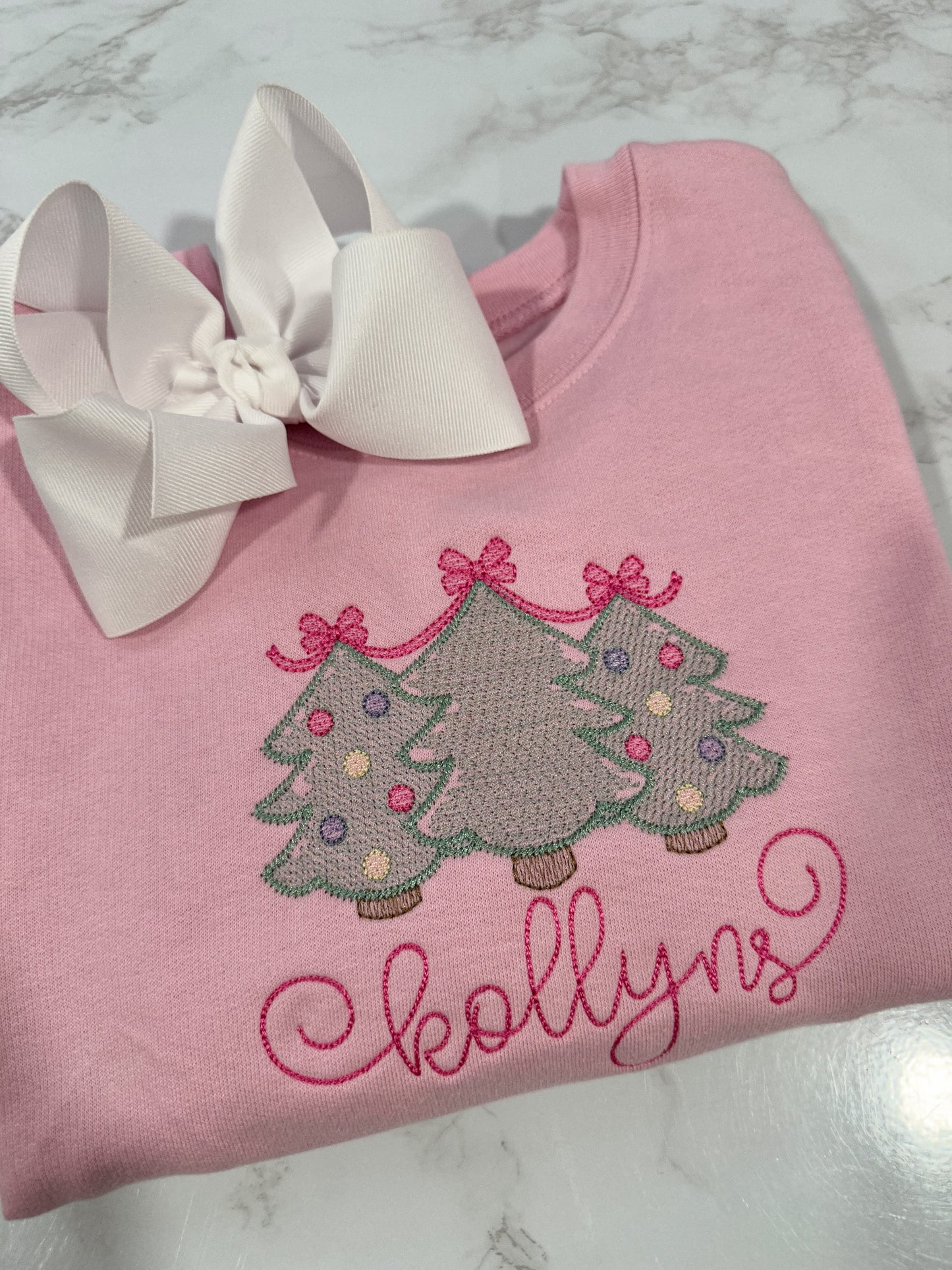 Personalized Christmas Tree Sweatshirt