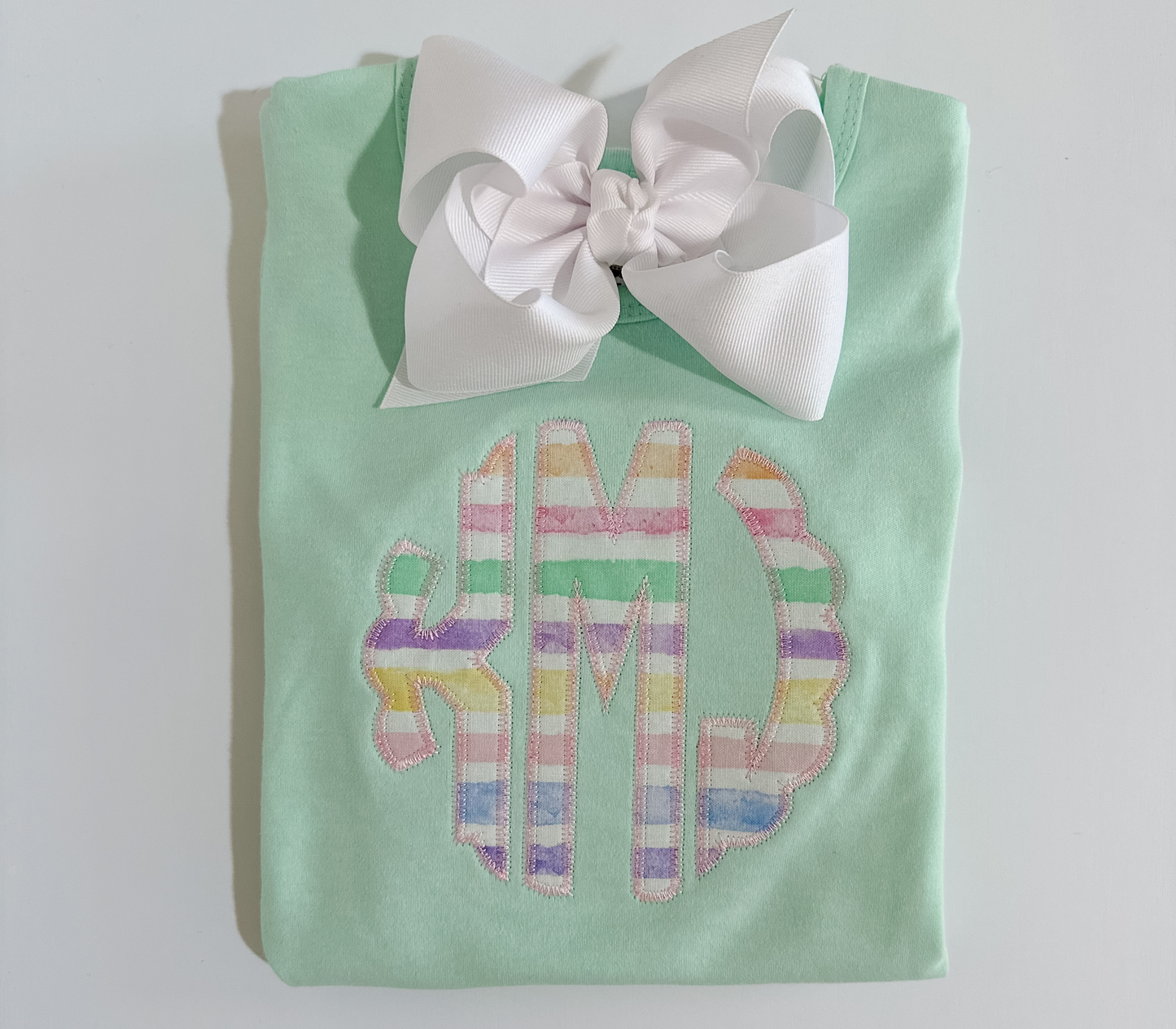 Scallop Watercolor Monogrammed Shirt